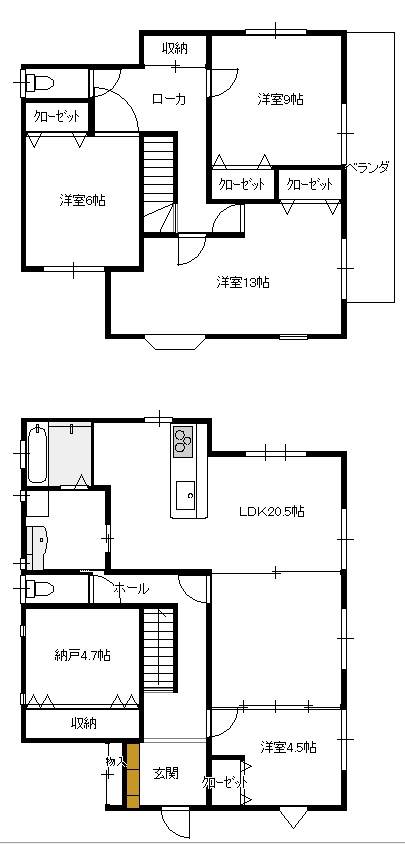 めったに出ない場所の家