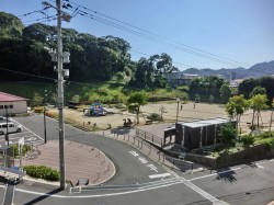 ベランダから見る公園