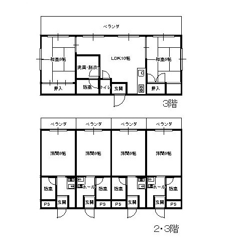 収益　長崎市住吉町(間取)